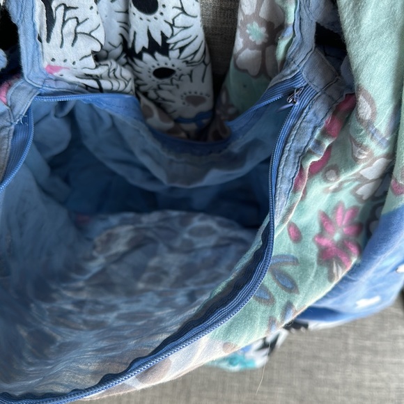 Large Patterned Cotton Tote - Picture 6 of 7